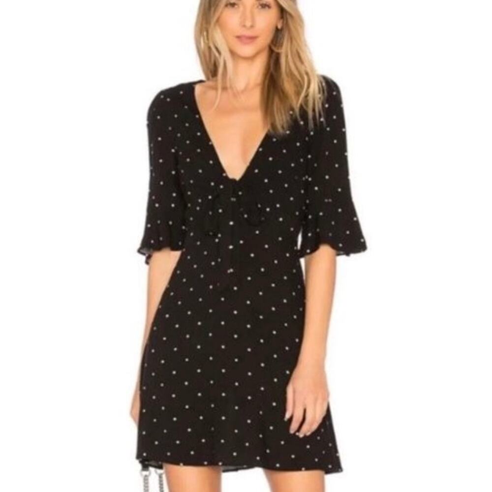 Free People All Yours Polka Dot Mini Dress Women's 6